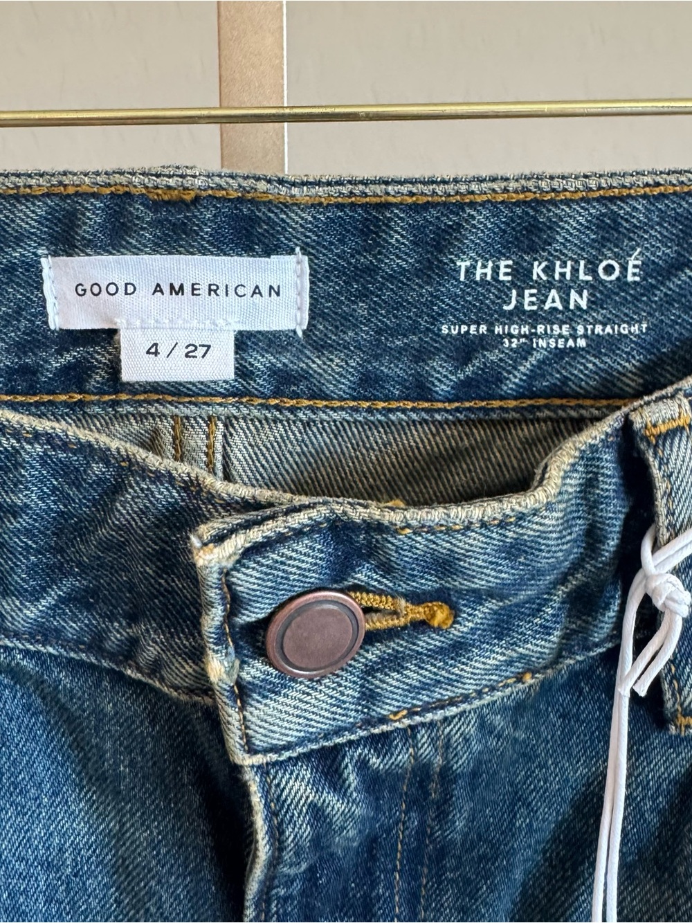 Good American The Khloé Jean Patchwork Straight 27 - Picture 9 of 14